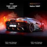 WEWATCH V50 Portable 5G WIFI Projector Mini Smart Real 1080P Full HD Movie Proyector 200&#39;&#39; Large Screen LED Bluetooth Projectors