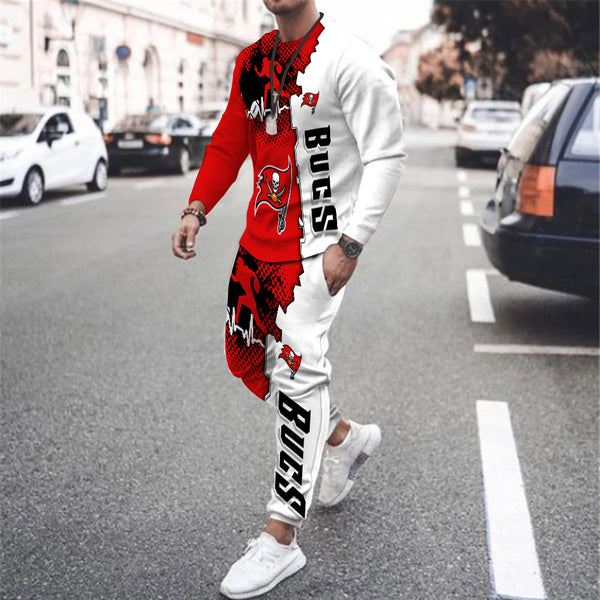 Fashion Men&#39;s Retro T-shirt Long Sleeve Suit Sweatshirt