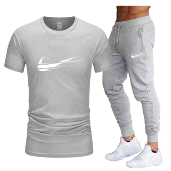 2022 men sets Summer T-Shirt Pants Set Casual  men