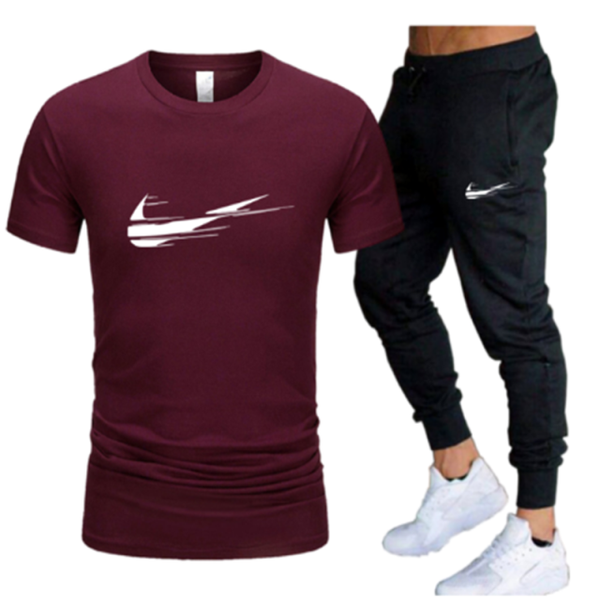 2022 men sets Summer T-Shirt Pants Set Casual  men